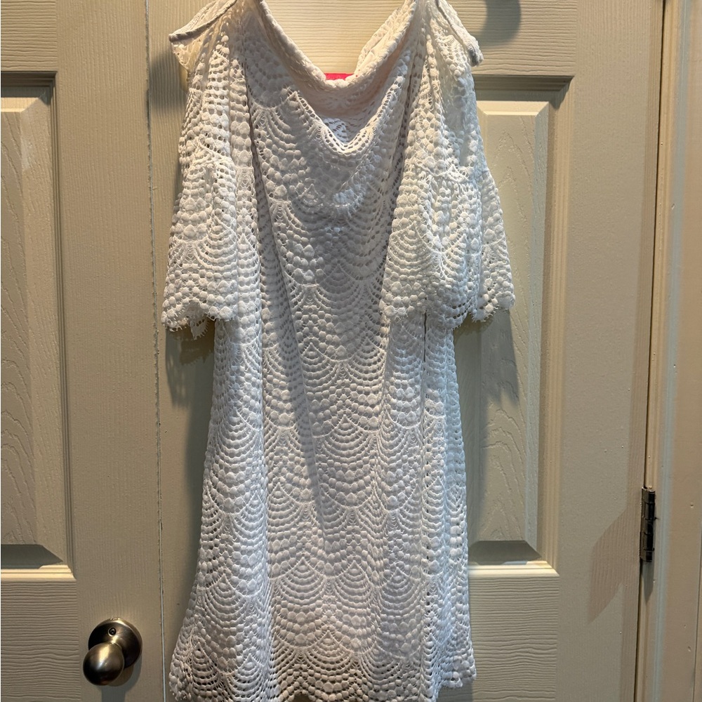 Lilly Pulitzer White Textured Mini Dress